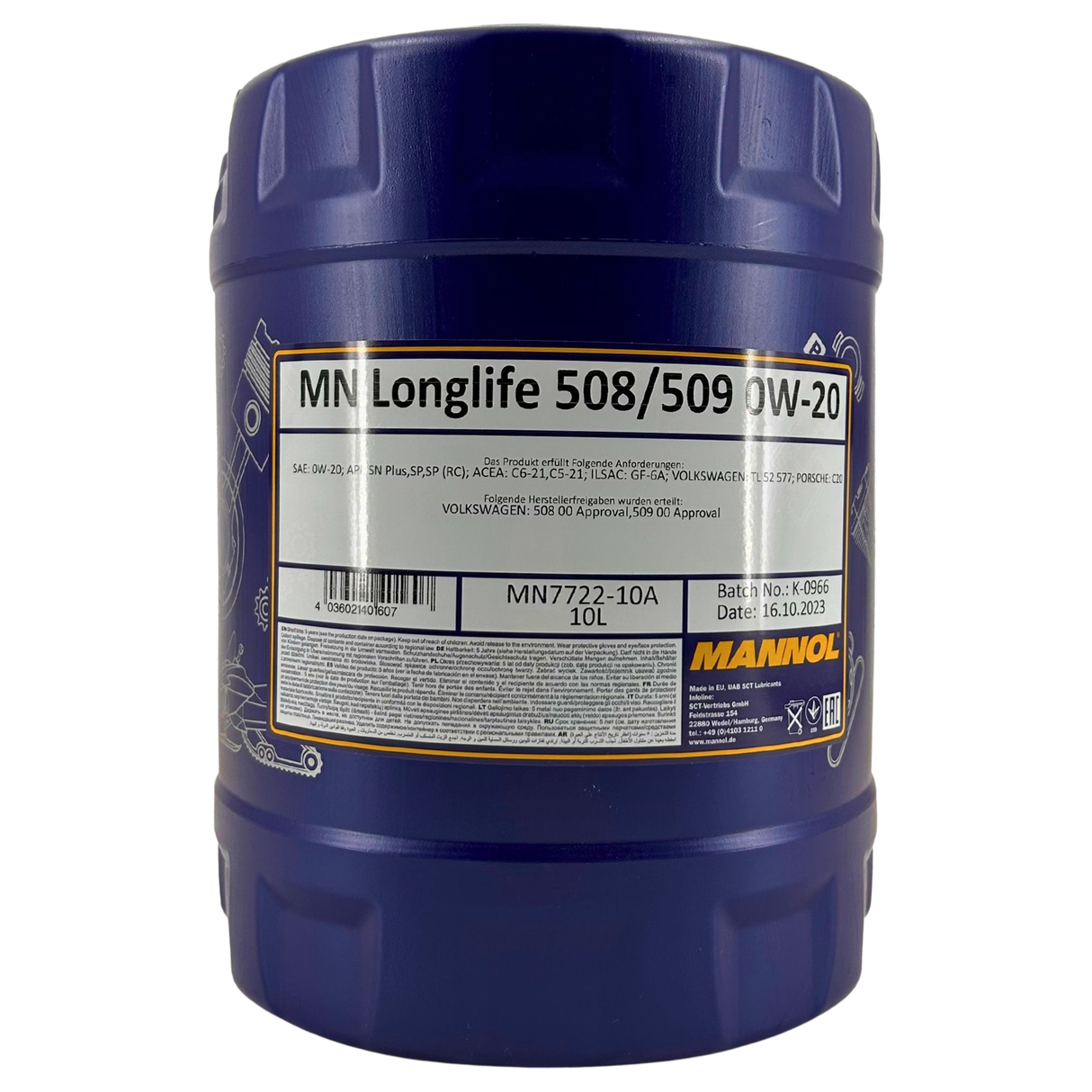 Mannol Longlife 508/509 0W-20 10 Liter