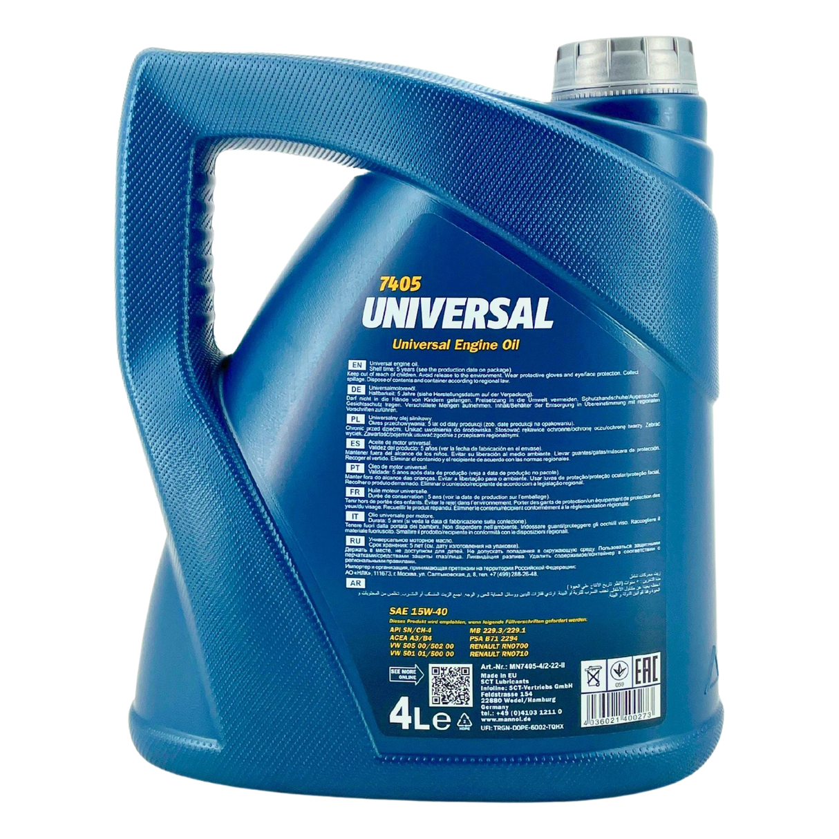 Mannol Universal 15W-40 4 Liter