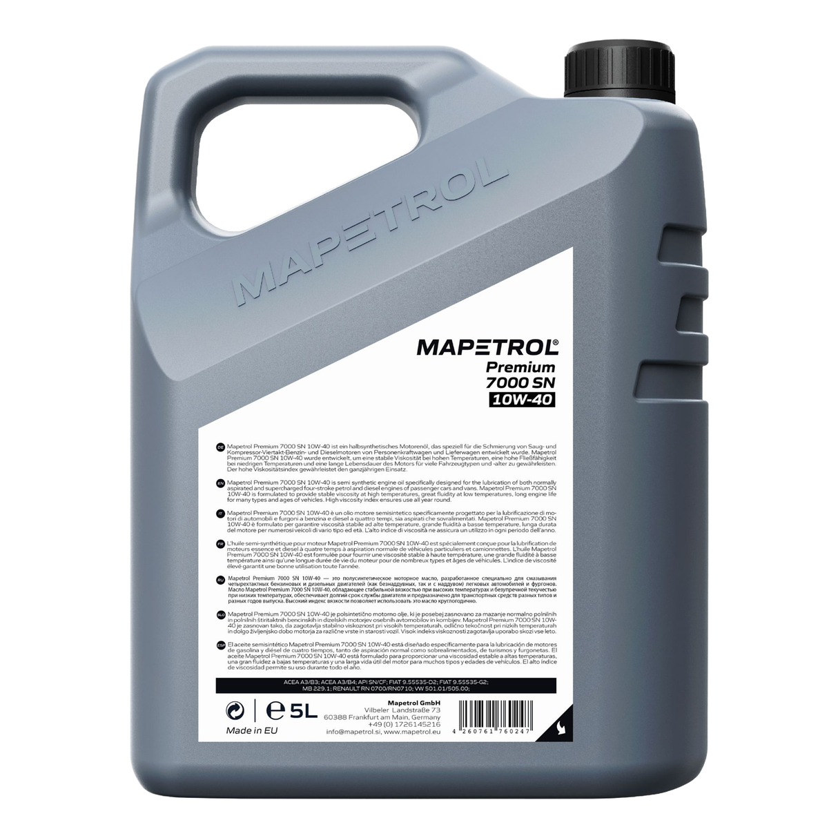 Mapetrol Premium 7000 SN 10W-40 5 Liter
