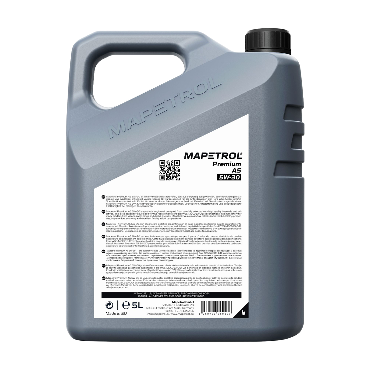 Mapetrol Premium A5 5W-30 5 Liter
