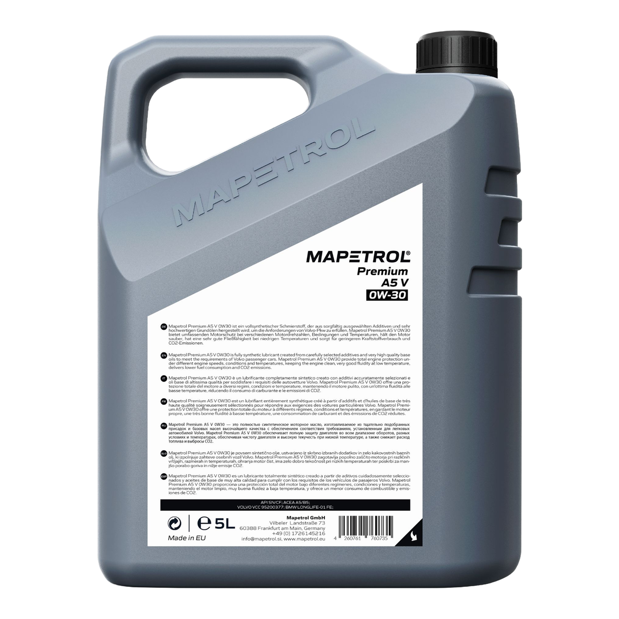 Mapetrol Premium A5 V 0W-30 5 Liter