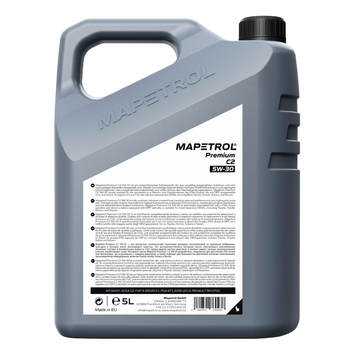 Mapetrol Premium C2 5W-30 5 Liter