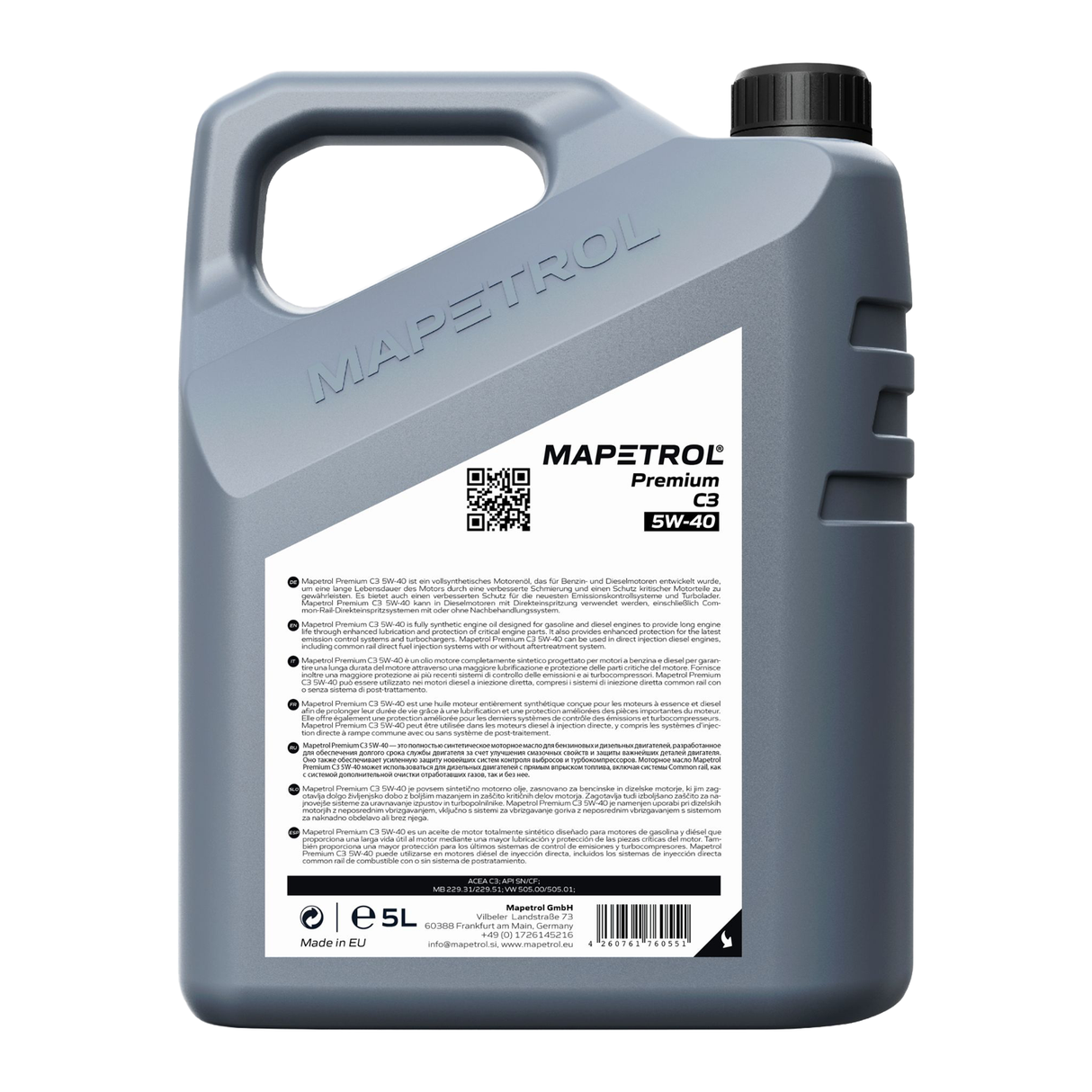 Mapetrol Premium C3 5W-40 5 Liter