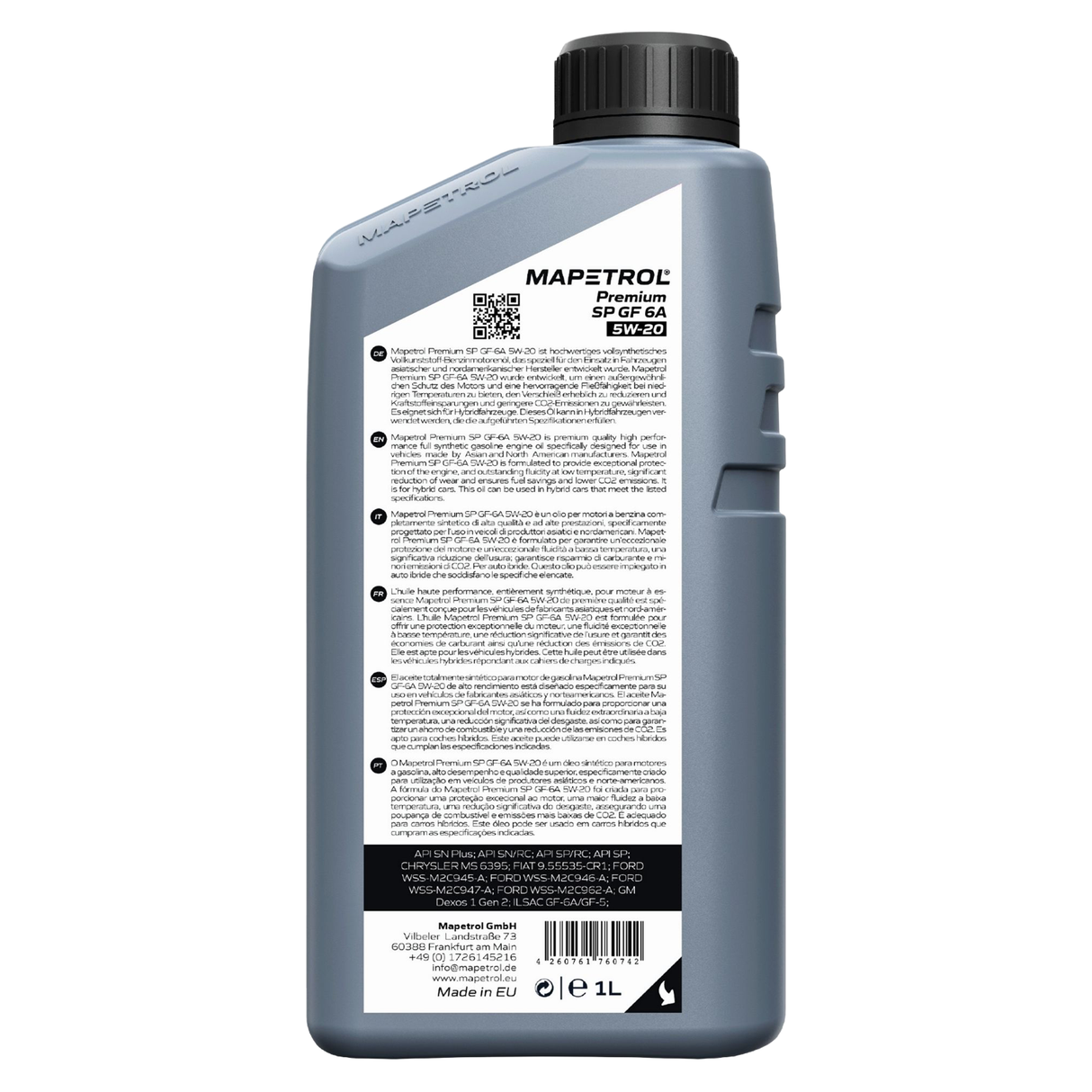 Mapetrol Premium SP GF-6A 5W-20 1 Liter