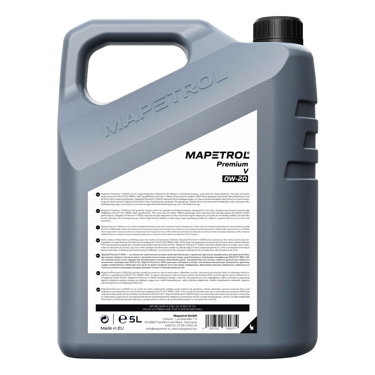 Mapetrol Premium V 0W-20 5 Liter