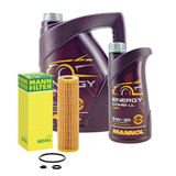 MANN ÖLFILTER+6L MANNOL 5W30 für MERCEDES C-KLASSE W204 CLK C209 E-KLASSE W211