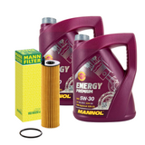 Ölwechselkit für Mercedes Ölfilter MANN HU6020z mit 10L Mannol 5W30 229.52