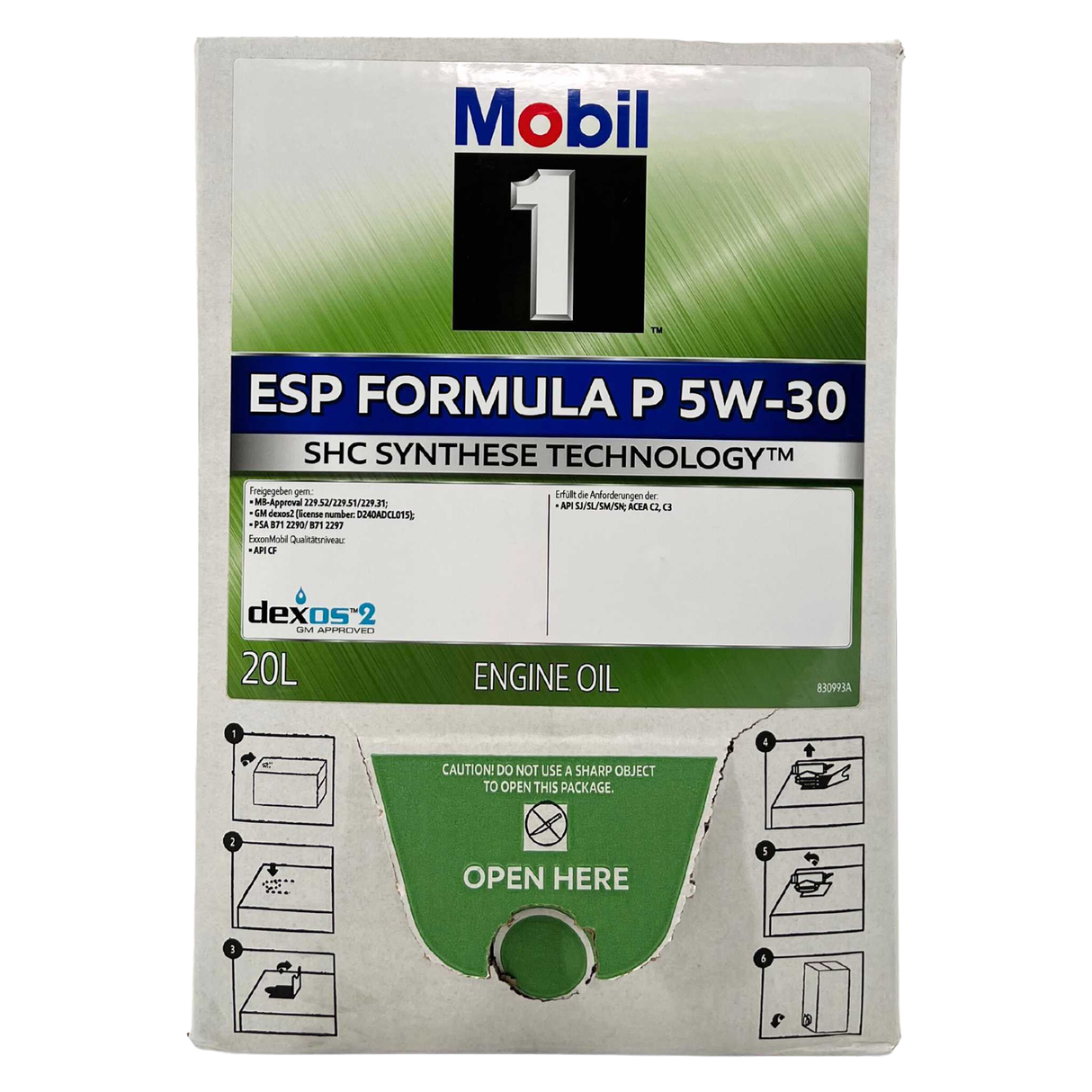 Mobil 1 ESP Formula P 5W-30 20 Liter BAG-IN Box