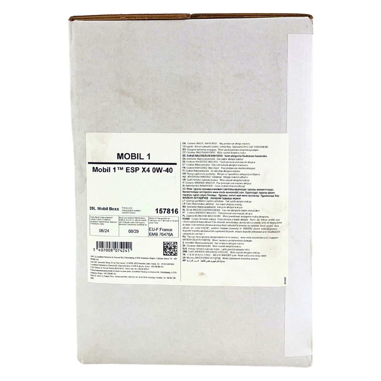 Mobil 1 ESP X4 0W-40 20 Liter BAG-IN Box