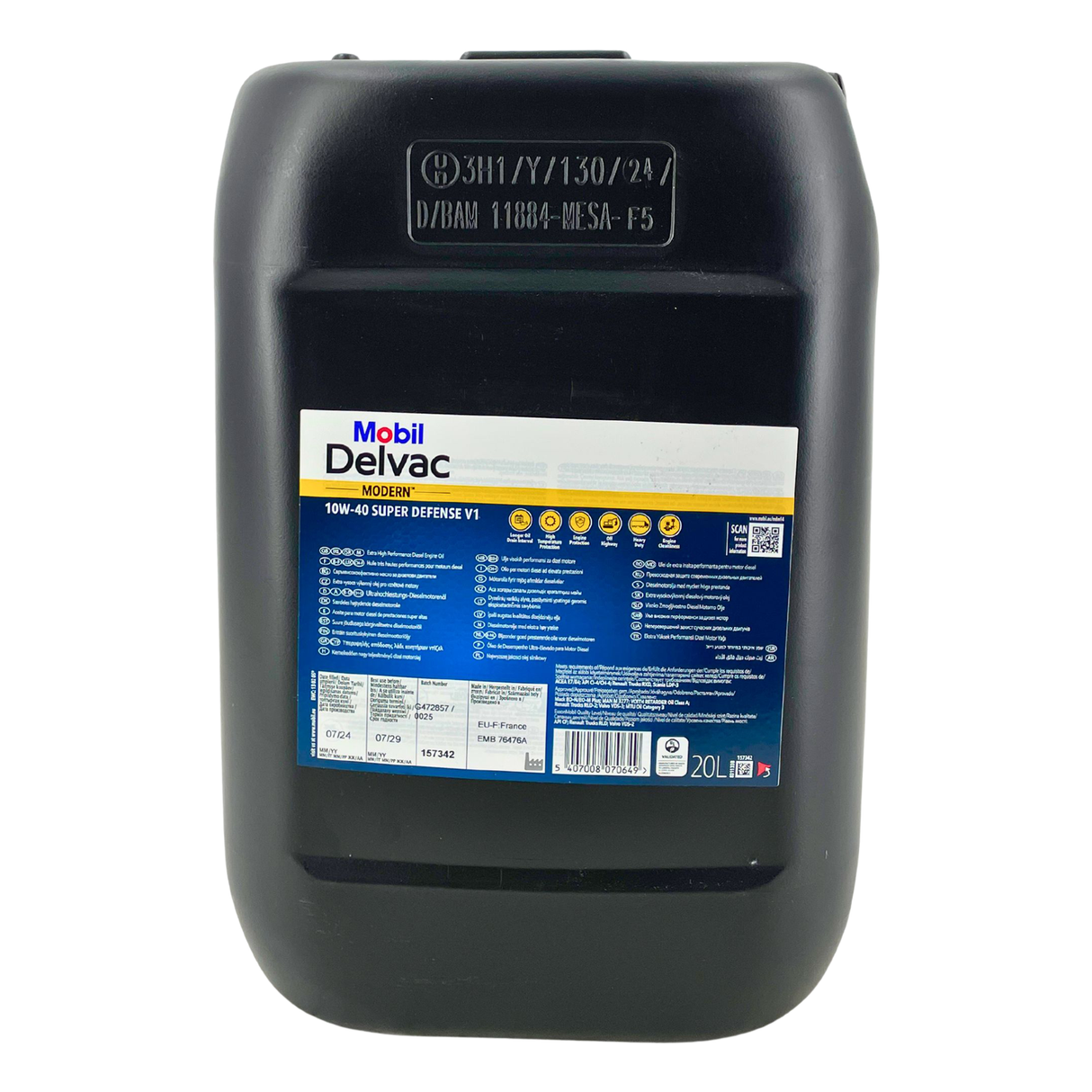 Mobil Delvac Modern 10W-40 Super Defense V1 20 Liter