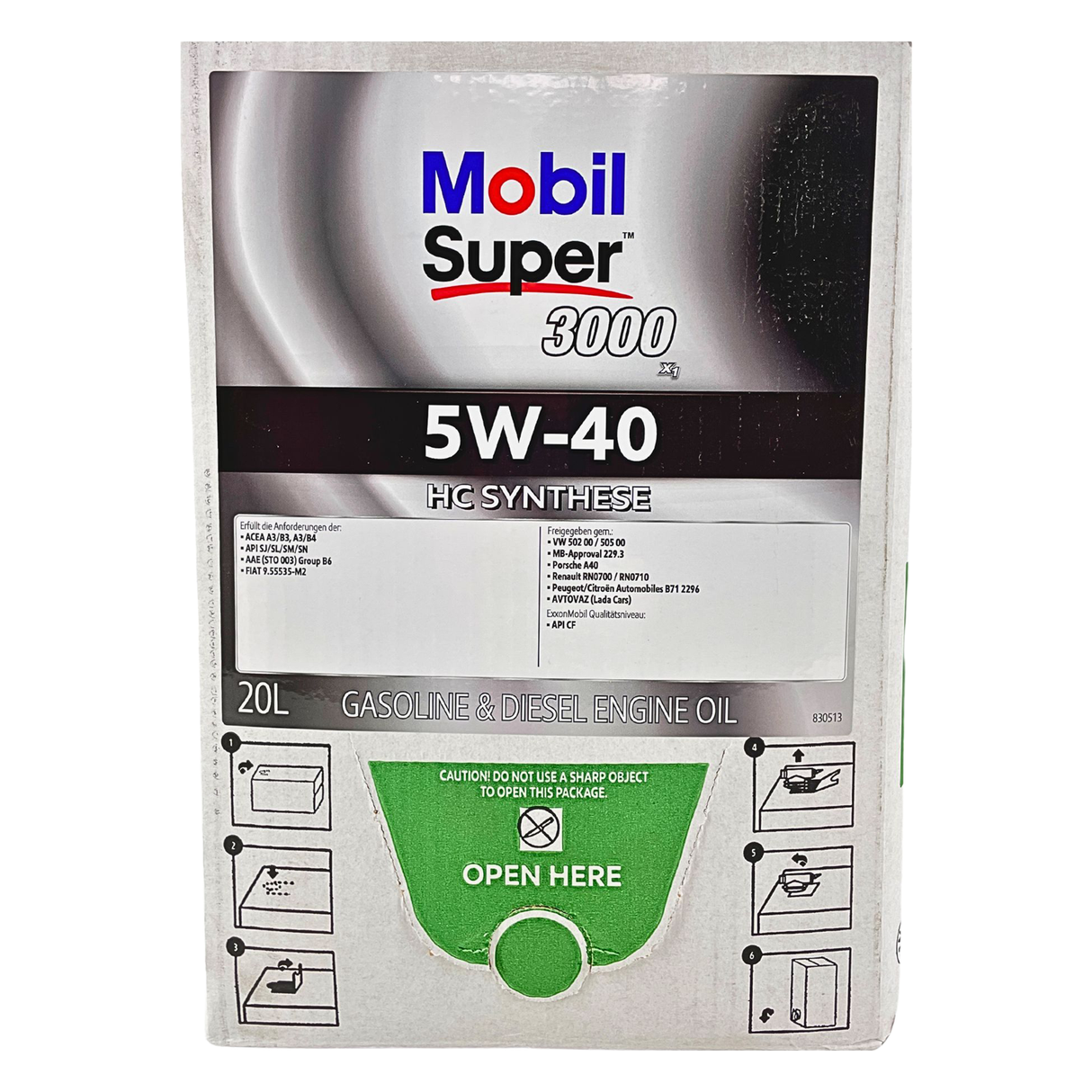 Mobil Super 3000 X1 5W-40 20 Liter BAG-IN Box