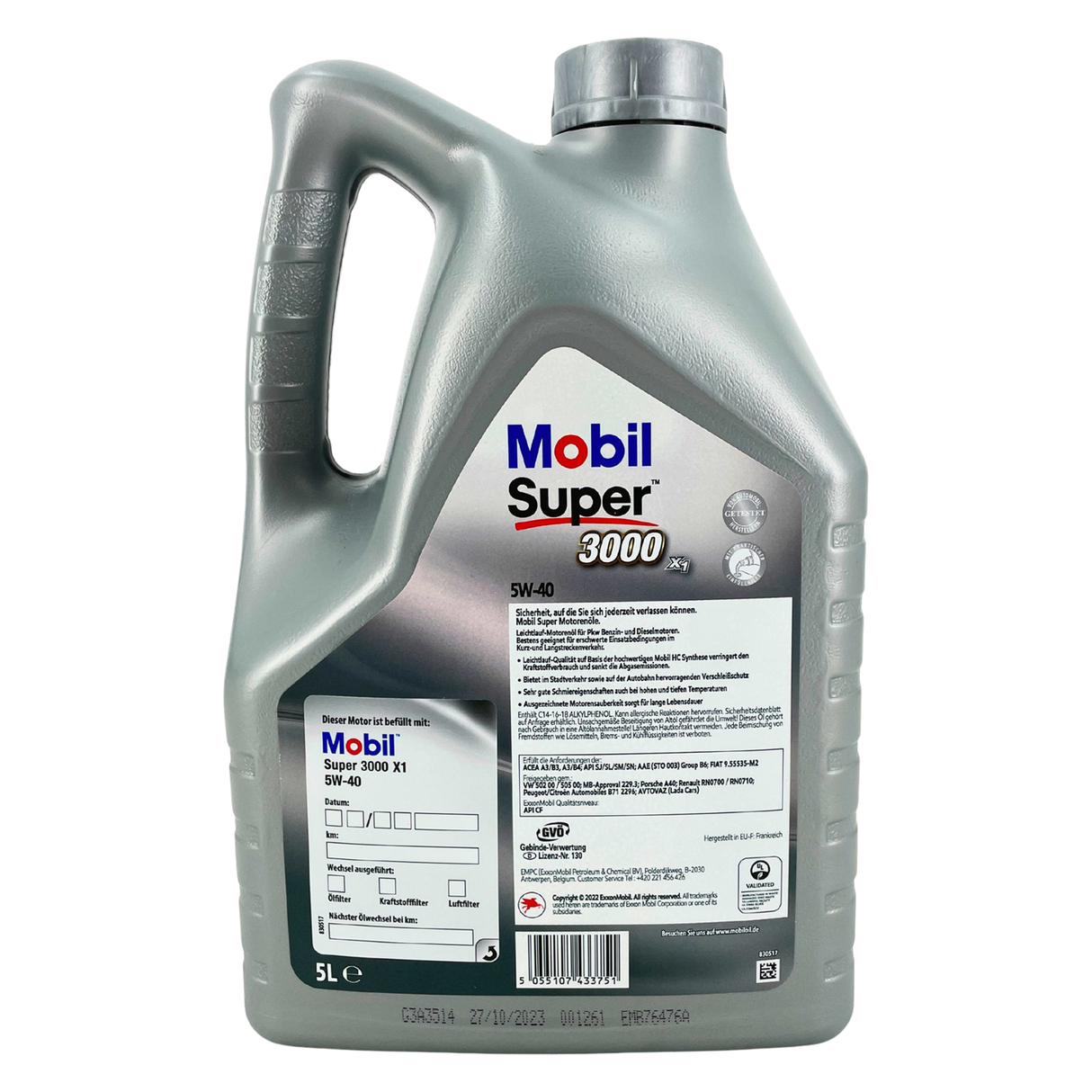 Mobil Super 3000 X1 5W-40 5 Liter