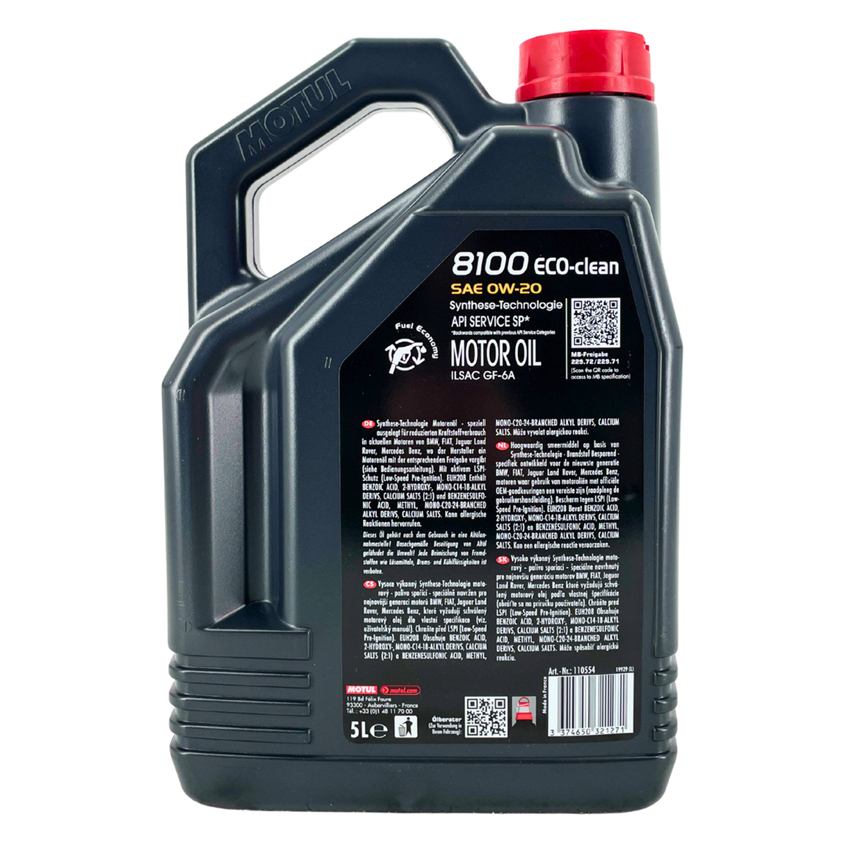 Motul 8100 Eco-clean 0W-20 5 Liter