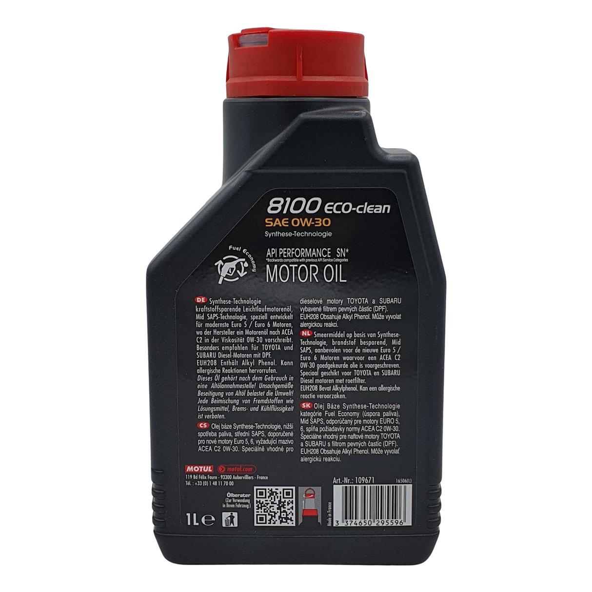 Motul 8100 Eco-clean 0W-30 1 Liter