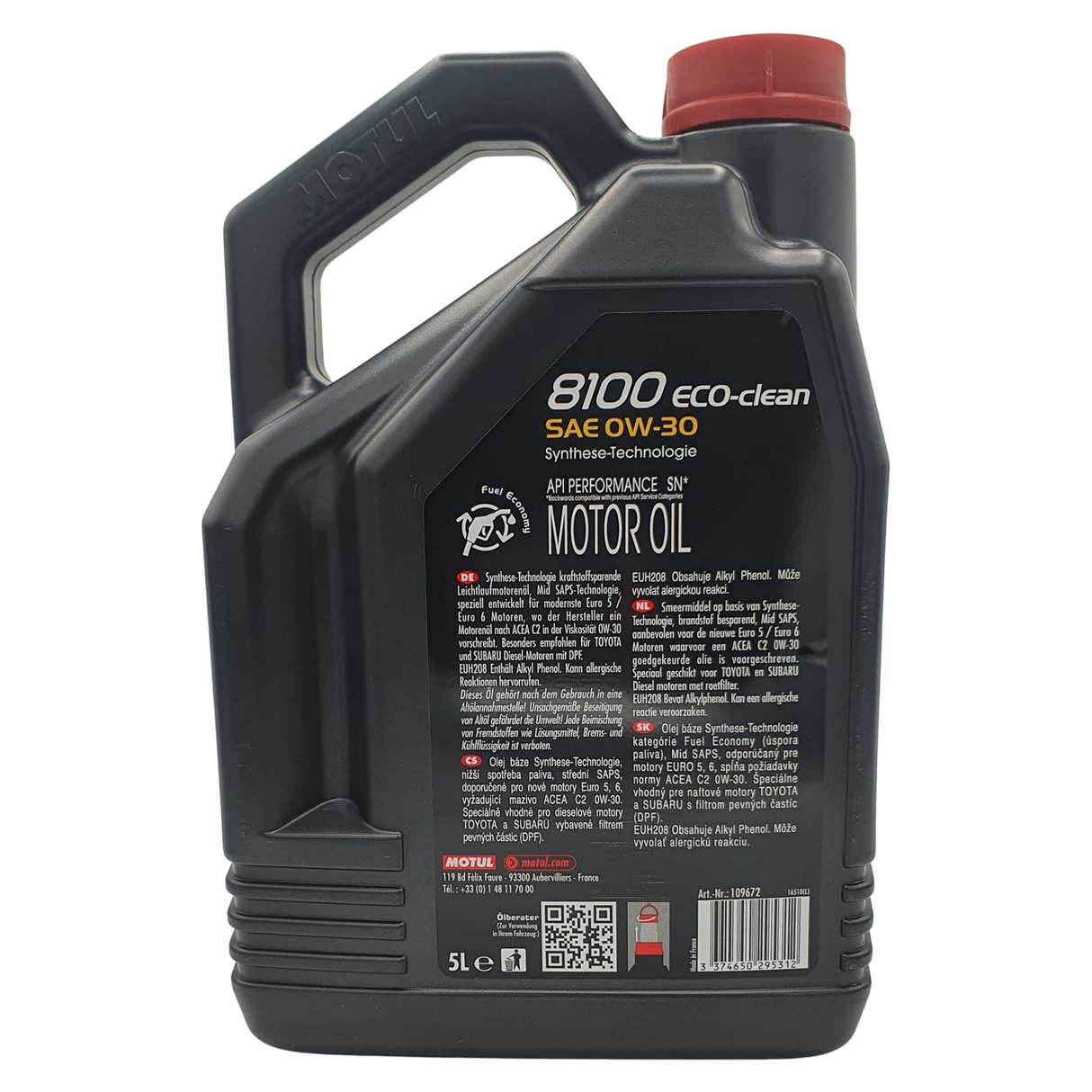 Motul 8100 Eco-clean 0W-30 5 Liter