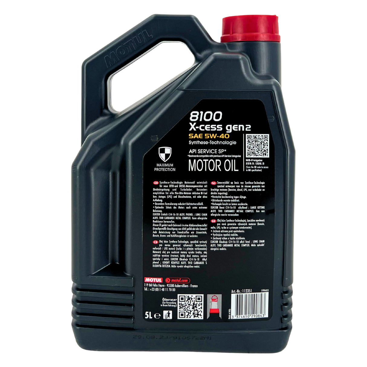 Motul 8100 X-cess GEN2 5W-40 5 Liter