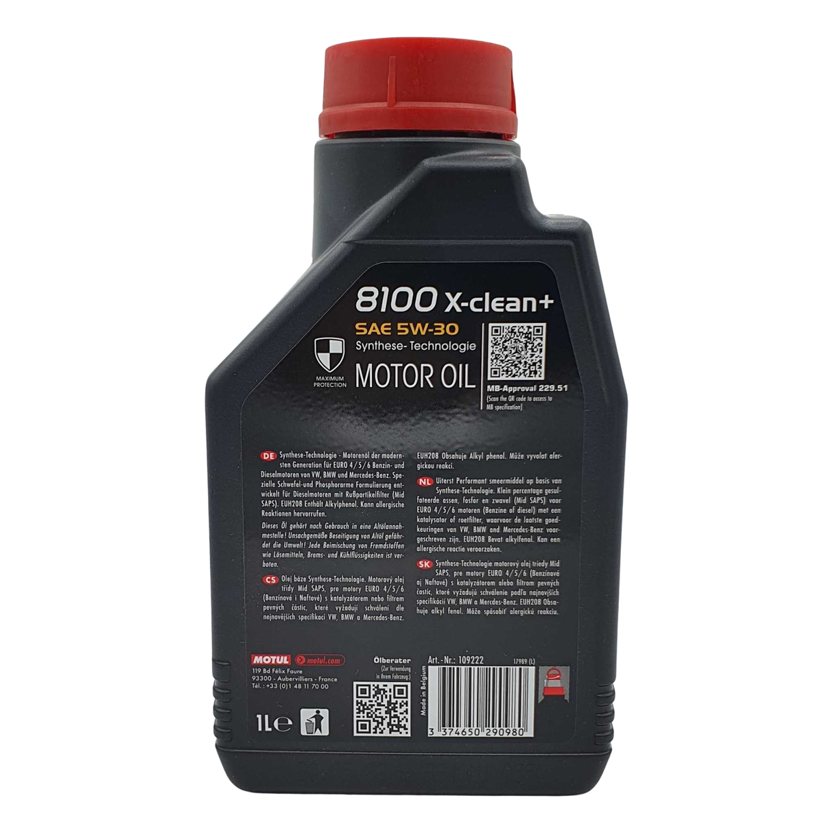 Motul 8100 X-clean+ 5W-30 1 Liter