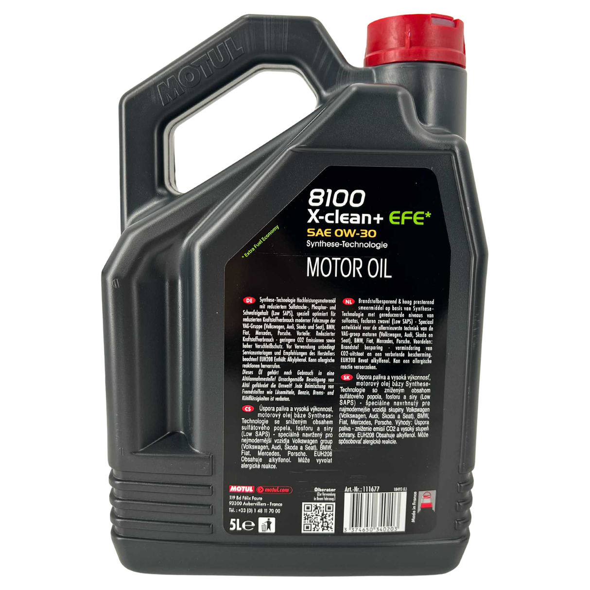 Motul 8100 X-Clean + EFE 0W-30 5 Liter