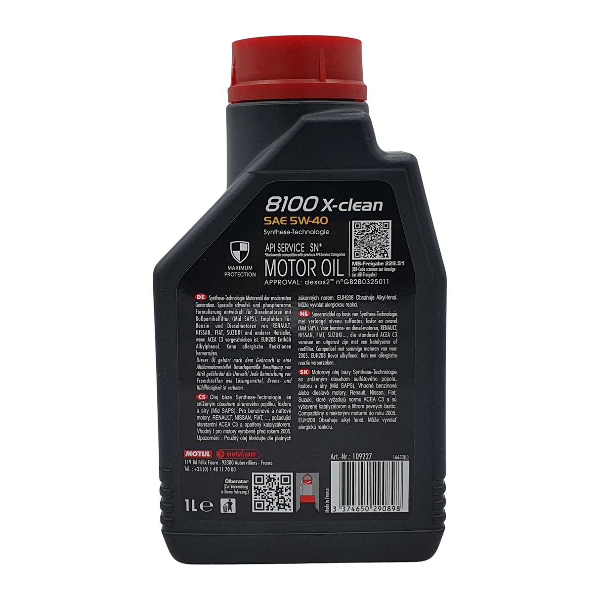 Motul 8100 X-clean 5W-40 1 Liter