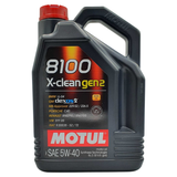 Motul 8100 X-clean GEN2 5W-40 5 Liter