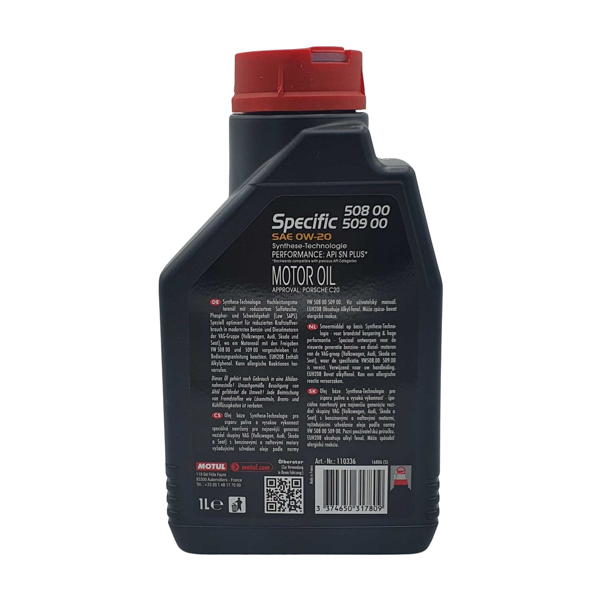 Motul Specific 508 00 - 509 00 0W-20 1 Liter