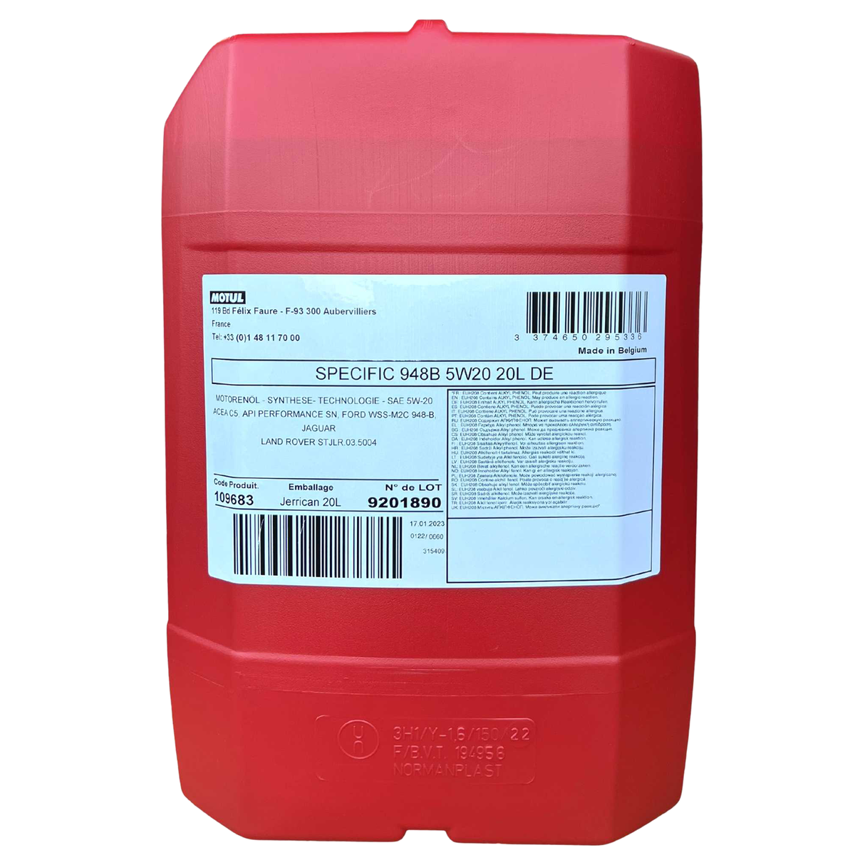 Motul Specific Ford WSS-M2C948-B 5W-20 20 Liter