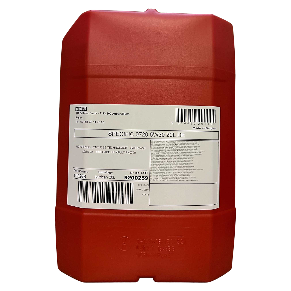 Motul Specific Renault RN 0720 5W-30 20 Liter