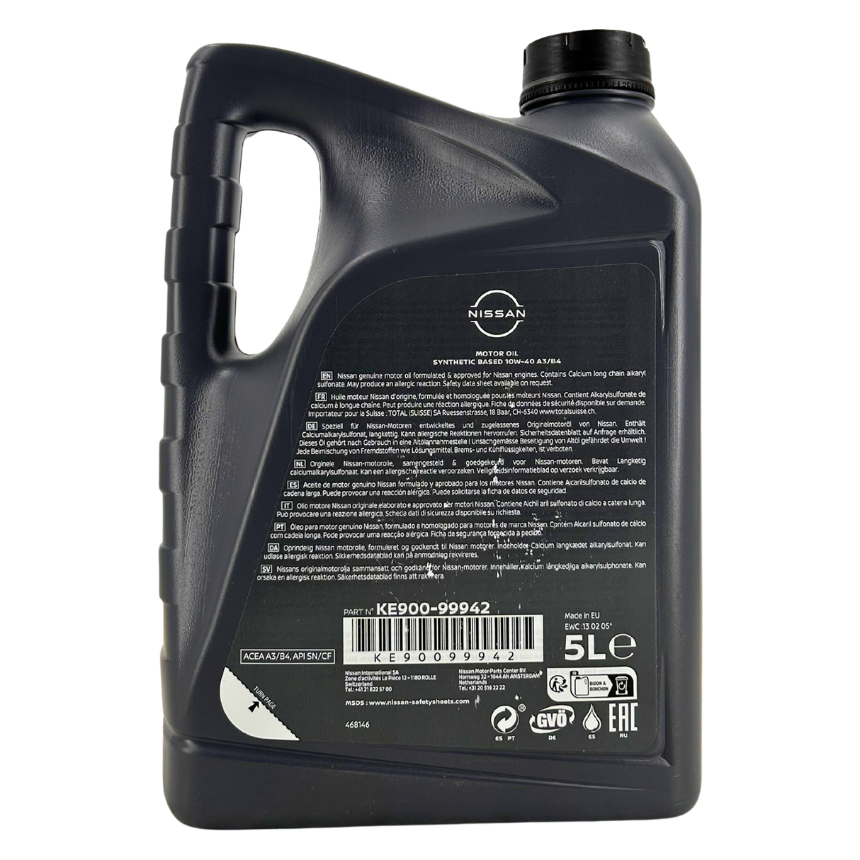 Nissan Original 10W-40 A3/B4 5 Liter