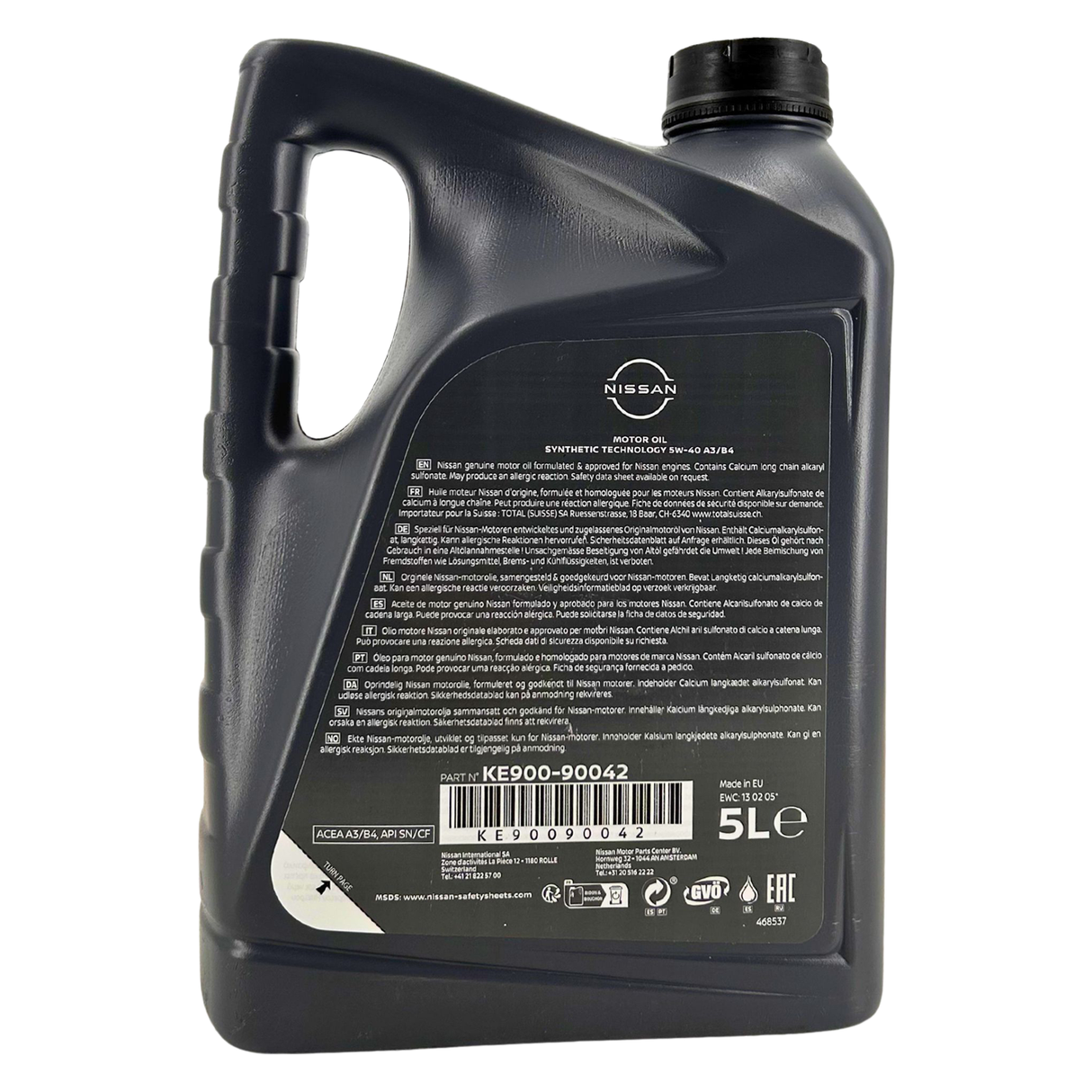 Nissan Original 5W-40 A3/B4 5 Liter