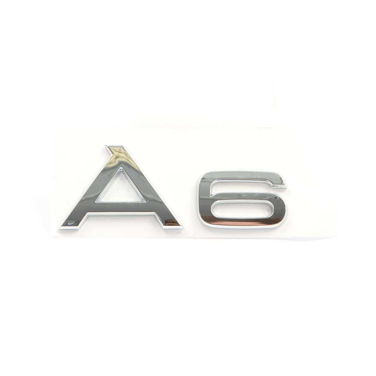 Original Audi Schriftzug A6 4F08537412ZZ Emblem Logo Aufkleber Modellbezeichnung, chrom glänzend