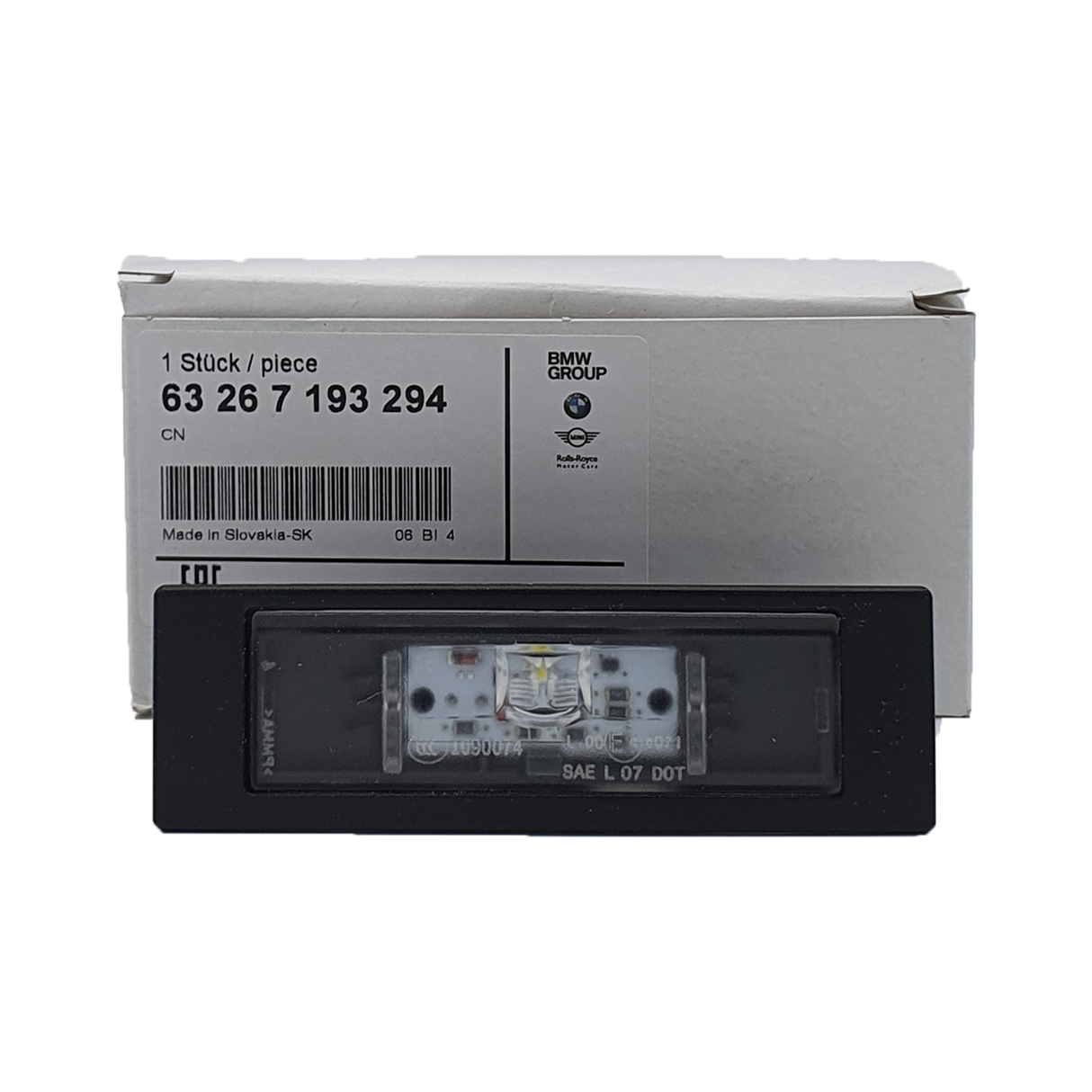 Original BMW Kennzeichenleute 63267193294 Nummernschildleuchte LED 1er 6er