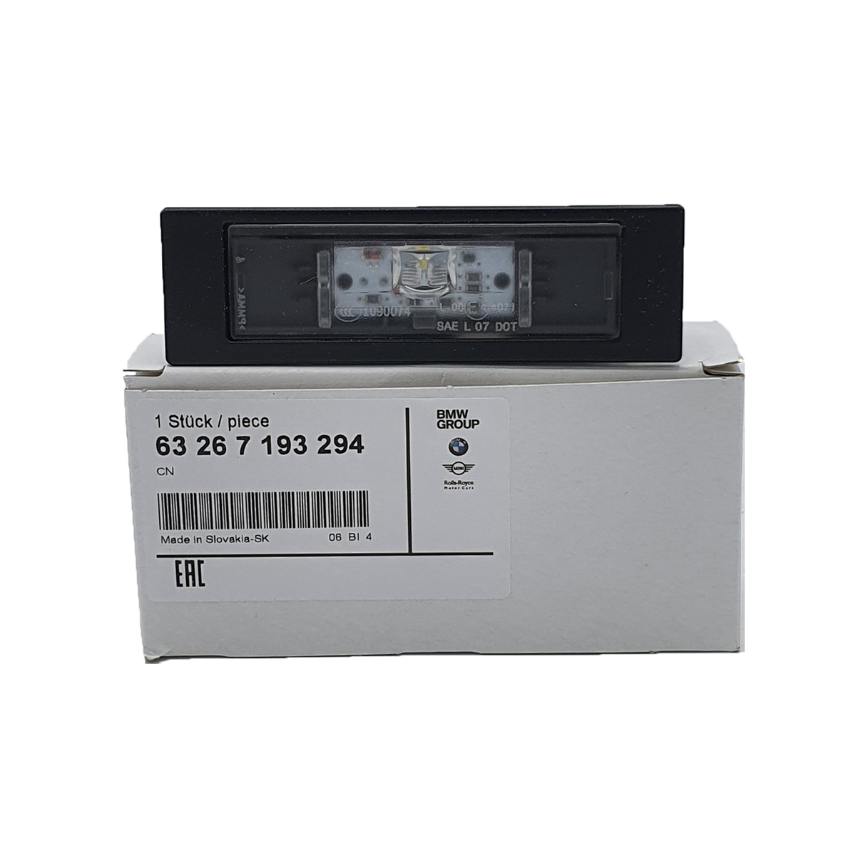 Original BMW Kennzeichenleute 63267193294 Nummernschildleuchte LED 1er 6er