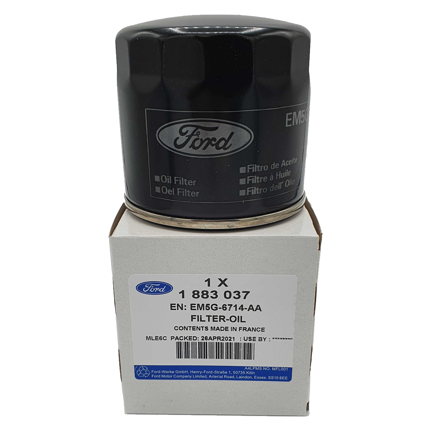 Original Ford Ölfilter 1883037 C-Max Fiesta Focus Ka Kuga Mondeo