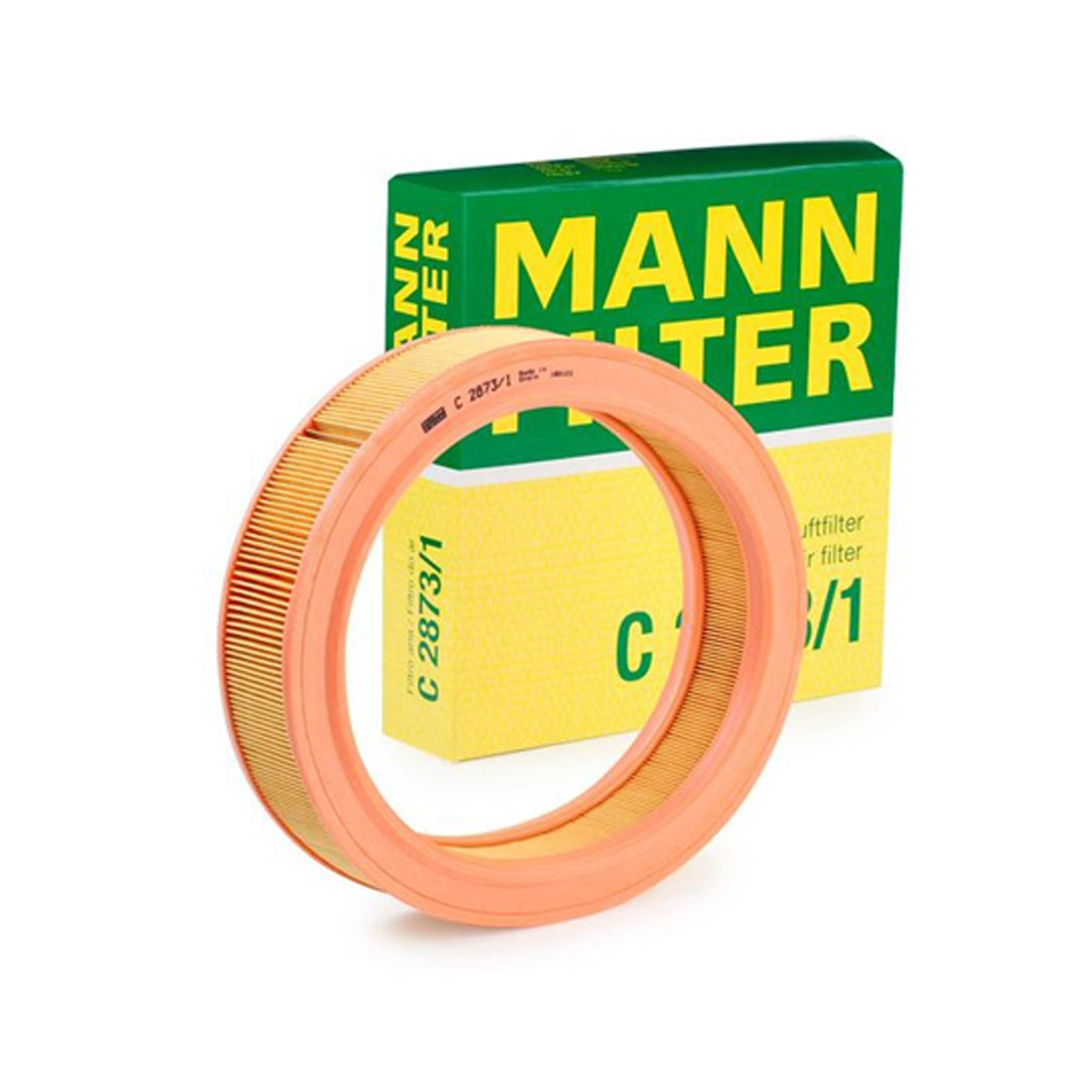 Original MANN-FILTER LUFTFILTER C 2873/1 SEAT AROSA VW GOLF GOLF 3 LUPO POLO