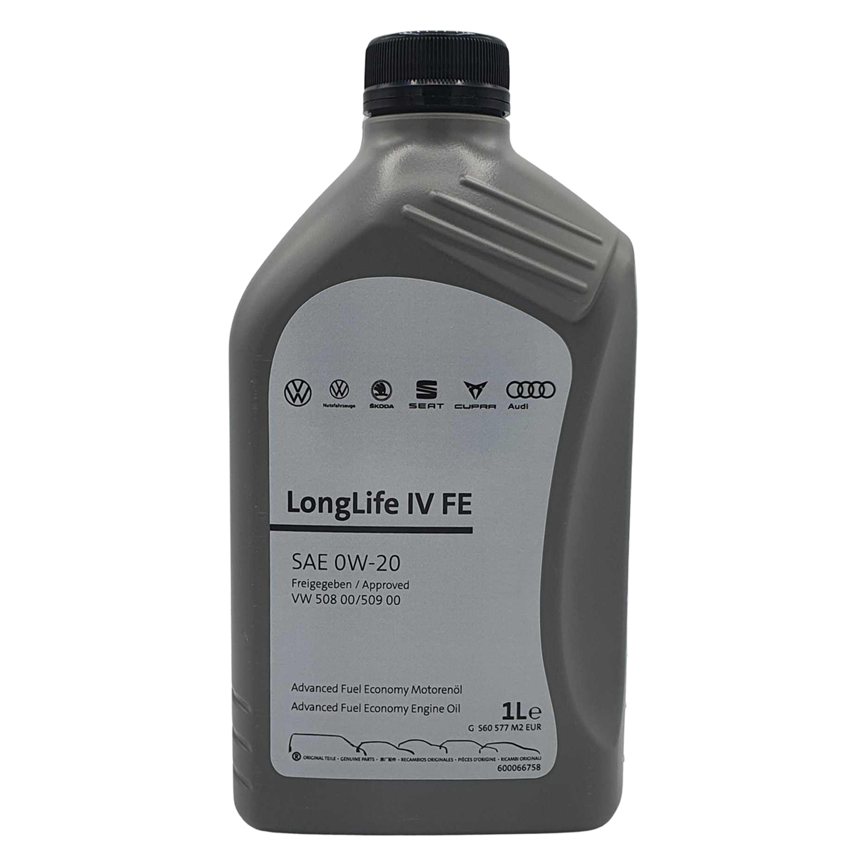 Original VW Audi Seat Skoda LongLife IV FE SAE 0W-20 508.00 / 509.00 1 Liter