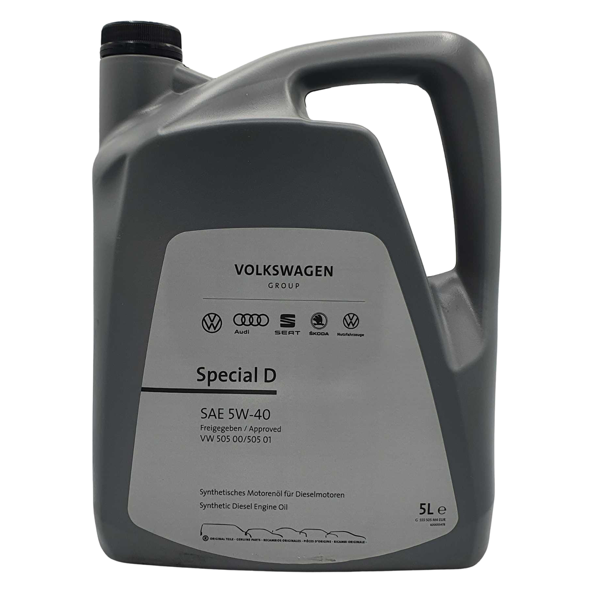 Original VW Audi Seat Skoda Special D SAE 5W-40 505.00 / 505.01 5 Liter