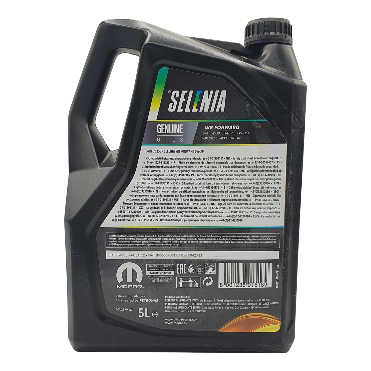Petronas Selenia WR Forward 0W-30 5 Liter