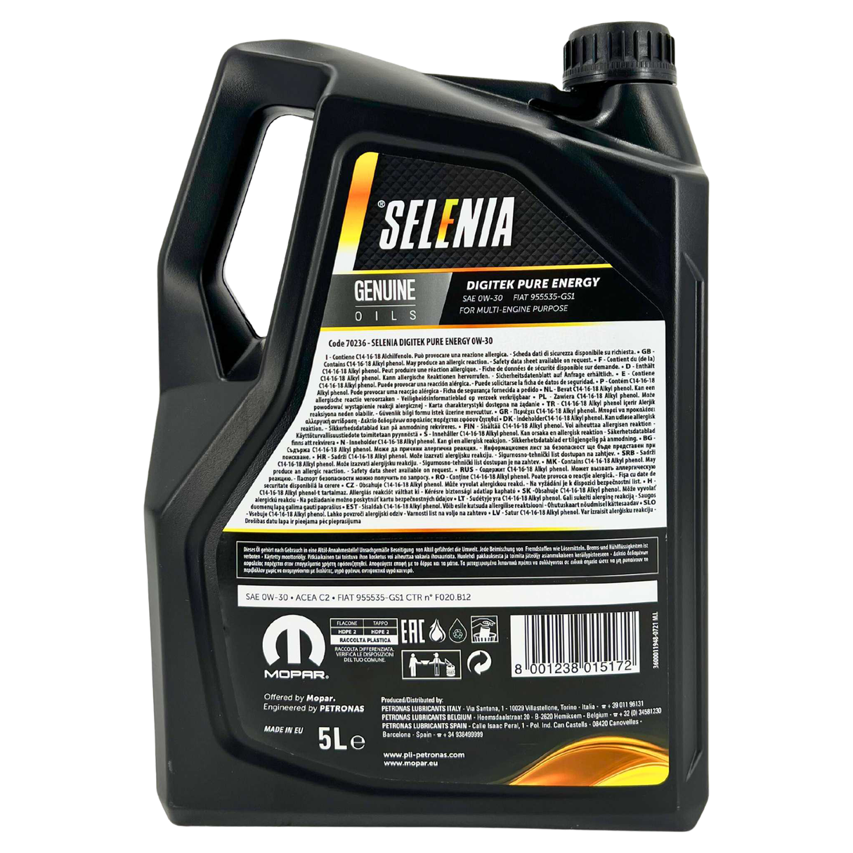 Selenia Digitek Pure Energy 0W-30 5 Liter