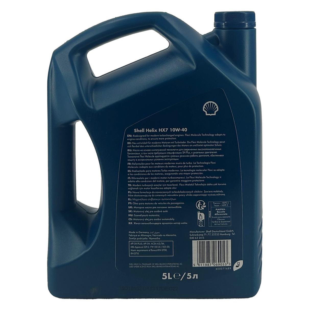 Shell Helix HX7 10W-40 5 Liter