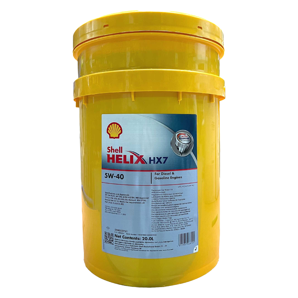 Shell Helix HX7 5W-40 20 Liter