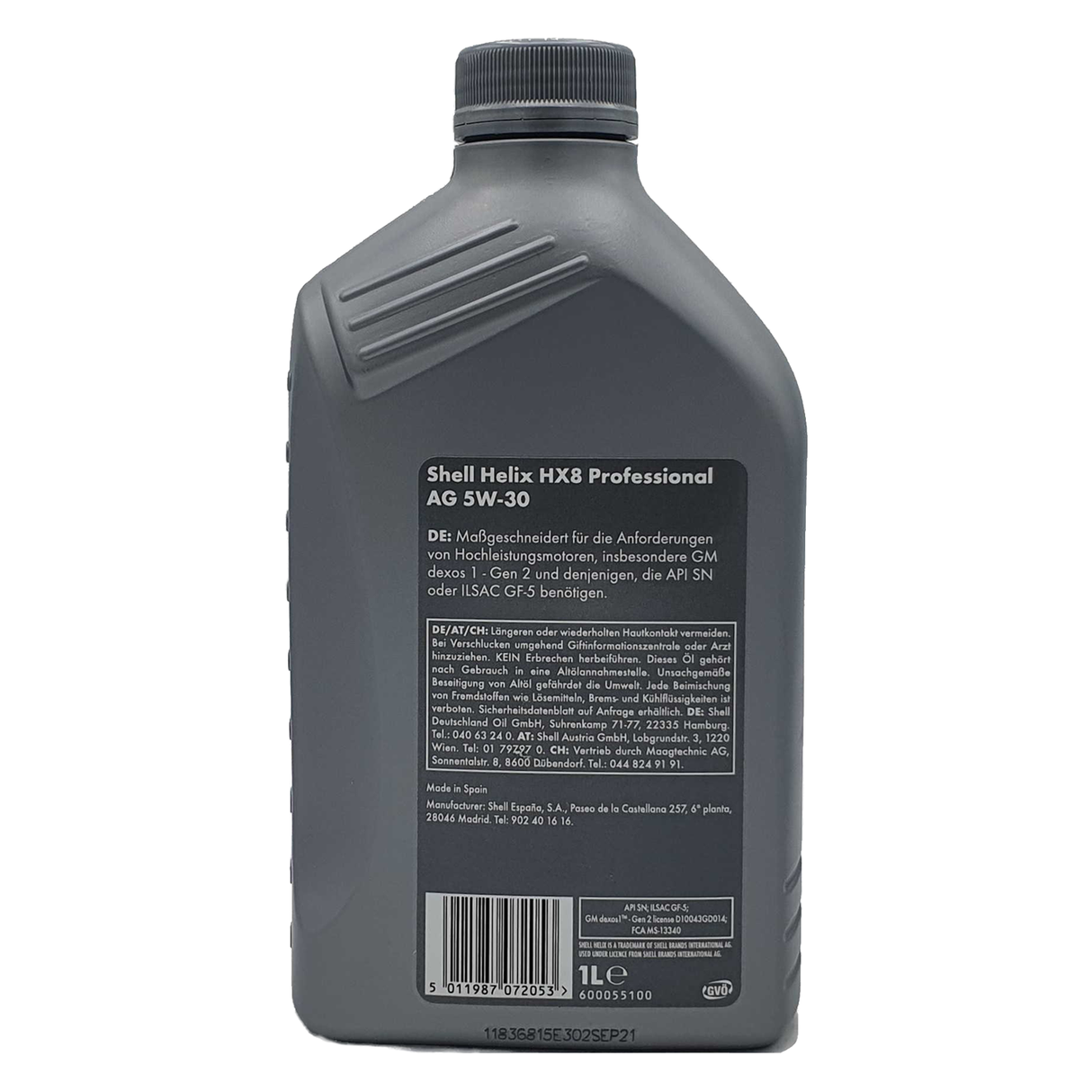 Shell Helix HX8 Professional AG 5W-30 1 Liter