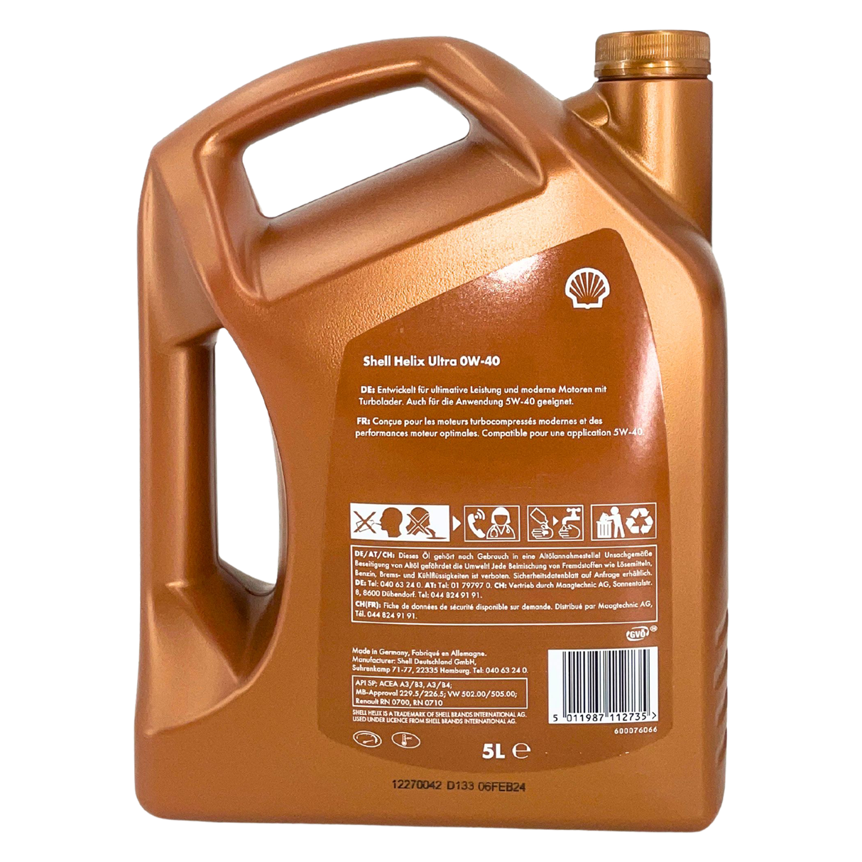 Shell Helix Ultra 0W-40 5 Liter