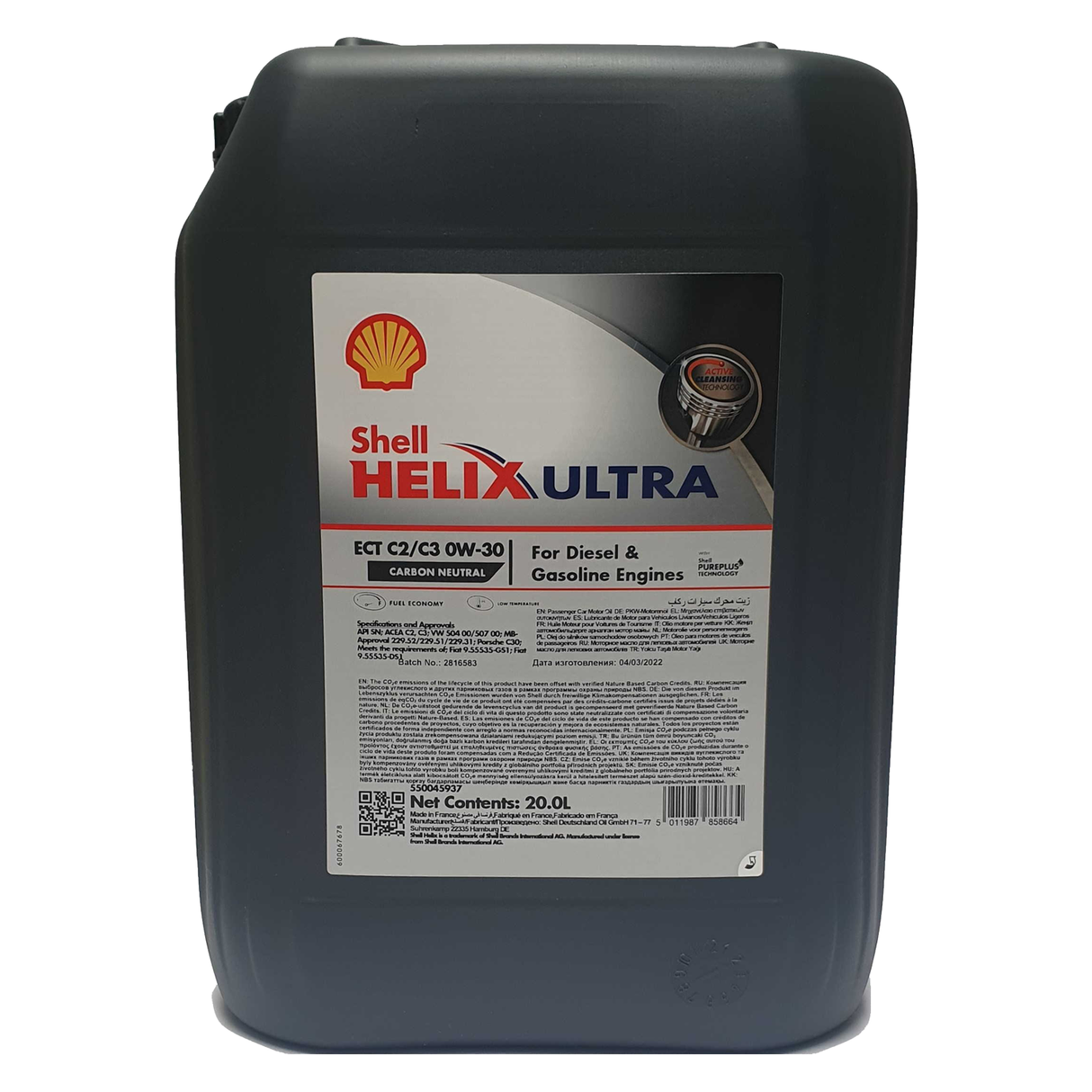Shell Helix Ultra ECT C2 C3 0W-30 20 Liter