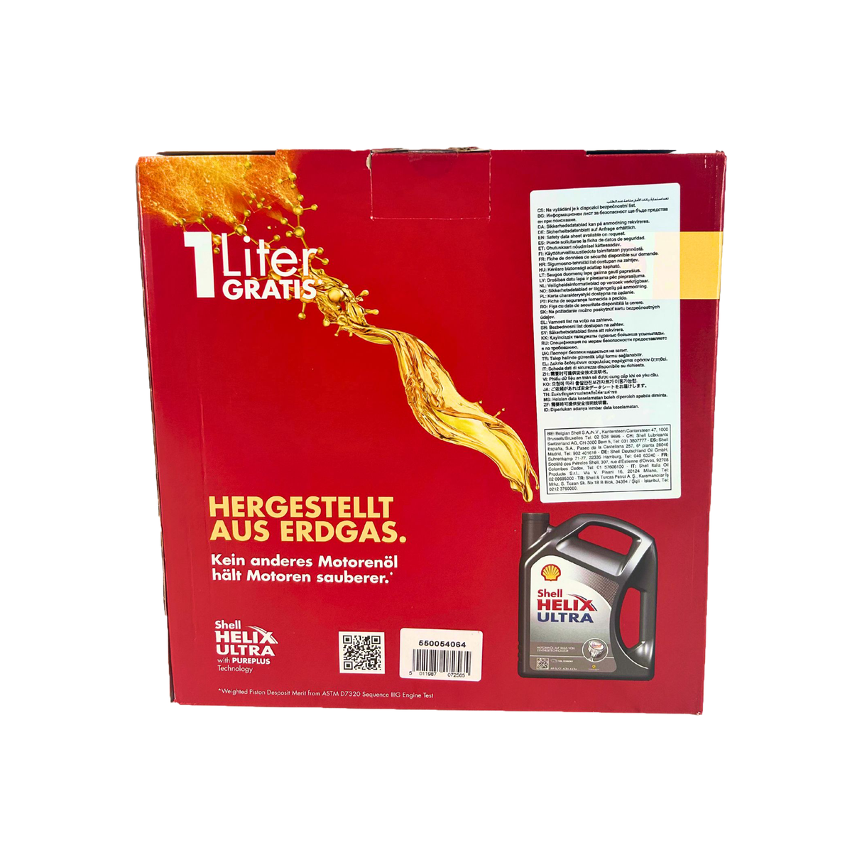 Shell Helix Ultra ECT C2 C3 0W-30 5 Liter + 1 Liter GRATIS
