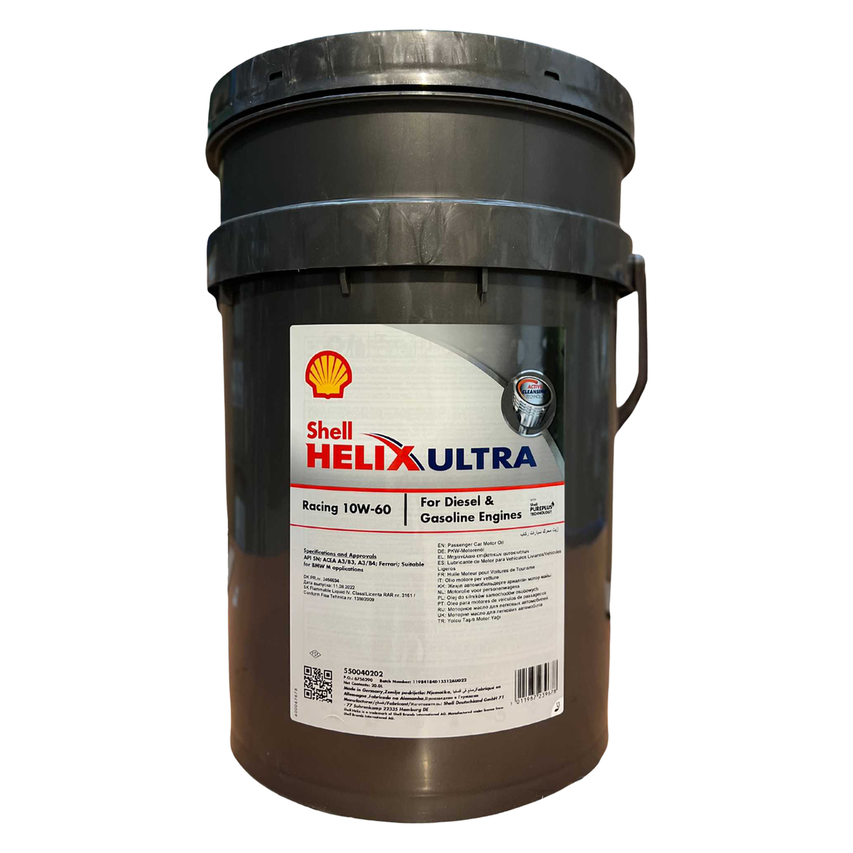 Shell Helix Ultra Racing 10W-60 20 Liter