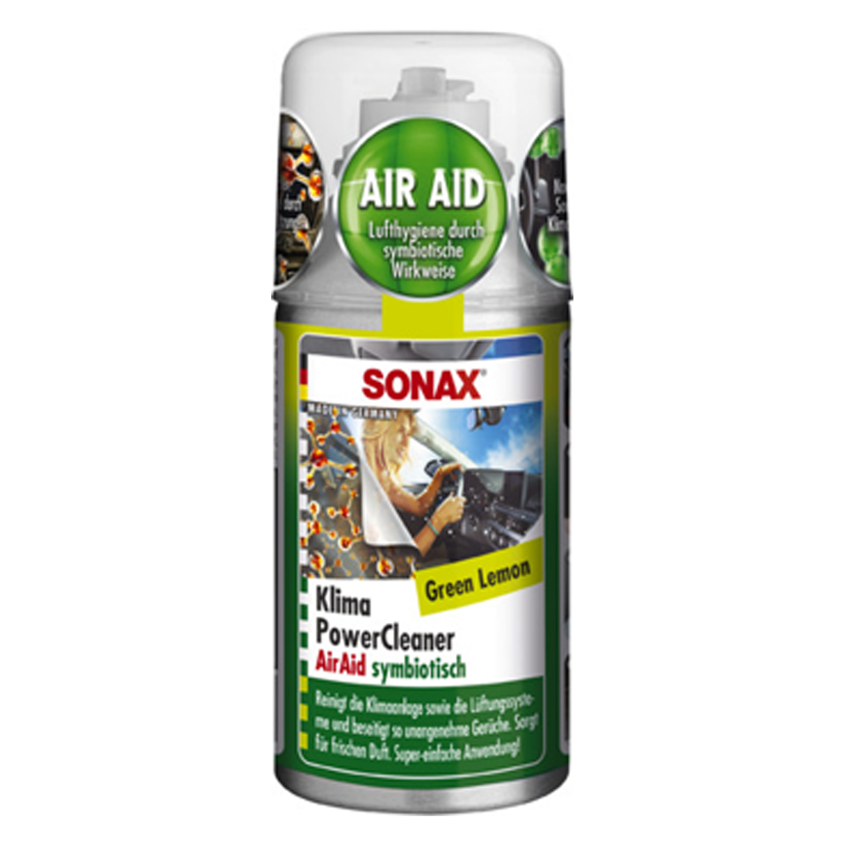 Sonax KlimaPowerCleaner AirAid symbiotisch Green Lemon 100 ml