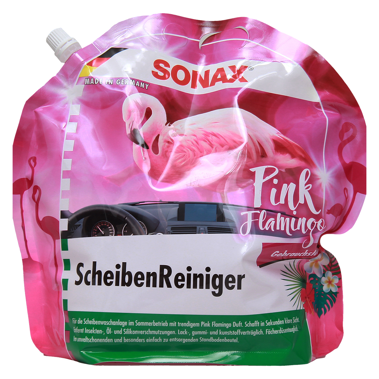 Sonax ScheibenReiniger gebrauchsfertig Pink Flamingo 3 Liter