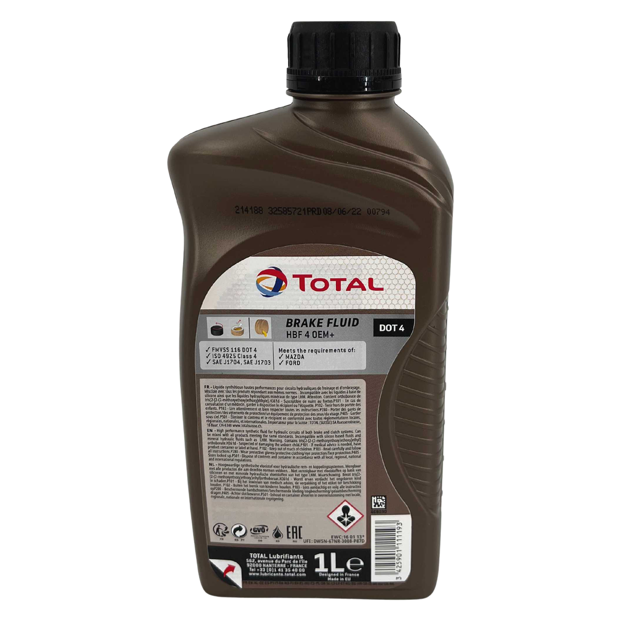 Total Brake Fluid HBF 4 OEM+ DOT 4 1 Liter