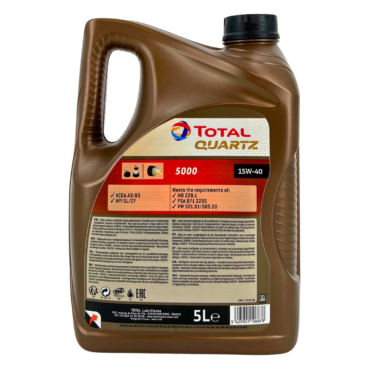 Total Quartz 5000 15W-40 5 Liter