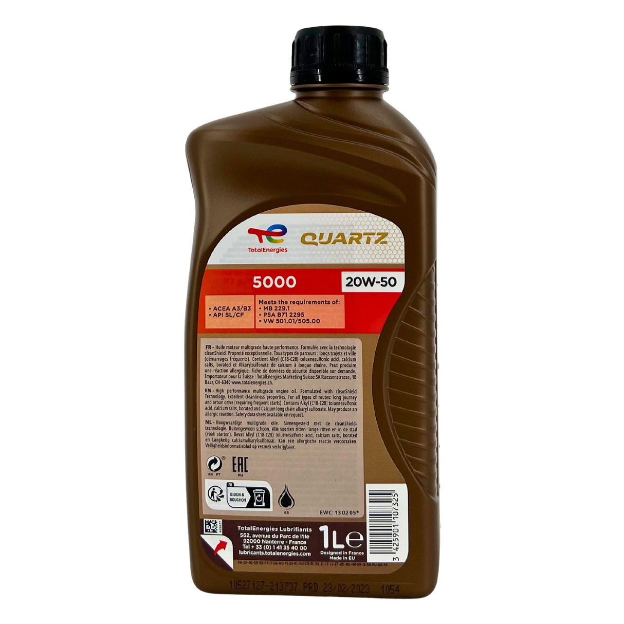 Total Quartz 5000 20W-50 1 Liter